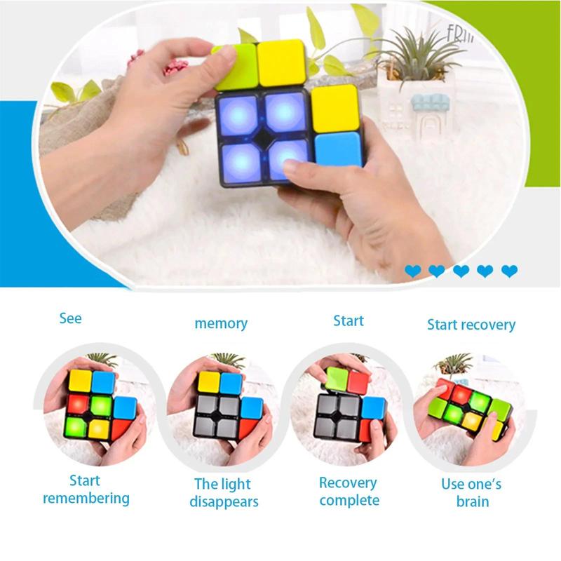 Product Introduction of Music, ever-changing Rubik's Cube puzzle, glowing sound, ever-changing Rubik's Cube game console, parent-child interactive toy 5