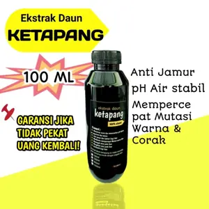 Ekstrak Daun Ketapang 100 ml Untuk ikan Garansi Pekat