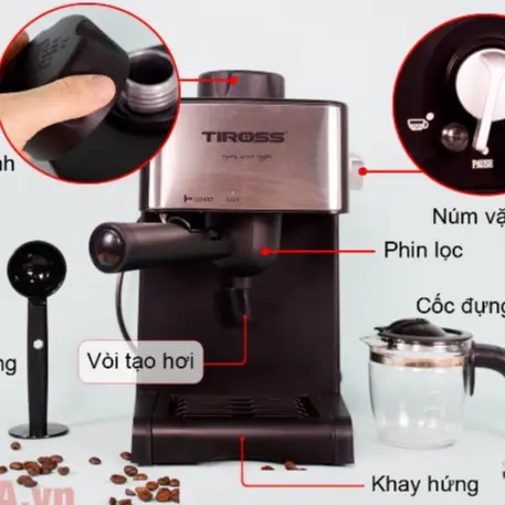 Ly thuỷ tinh cốc pha cà phê tiross ts621. ts621 2
