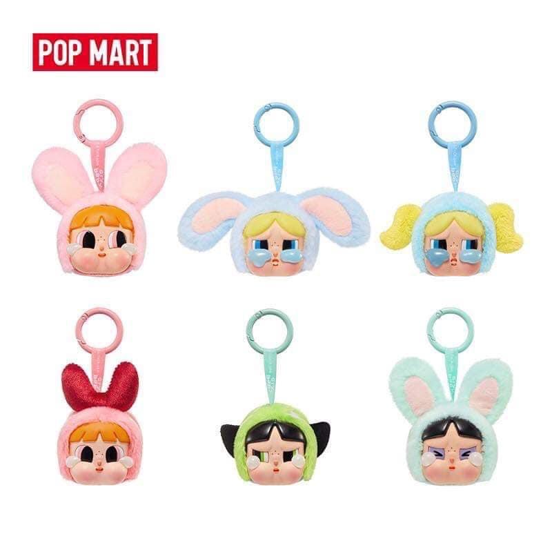 Móc khoá Pop Mart - Crybaby PowerpuffGirls check card dưới đáy hộp , túi đựng móc khoá vẫn nguyên . Đủ mẫu . Women
