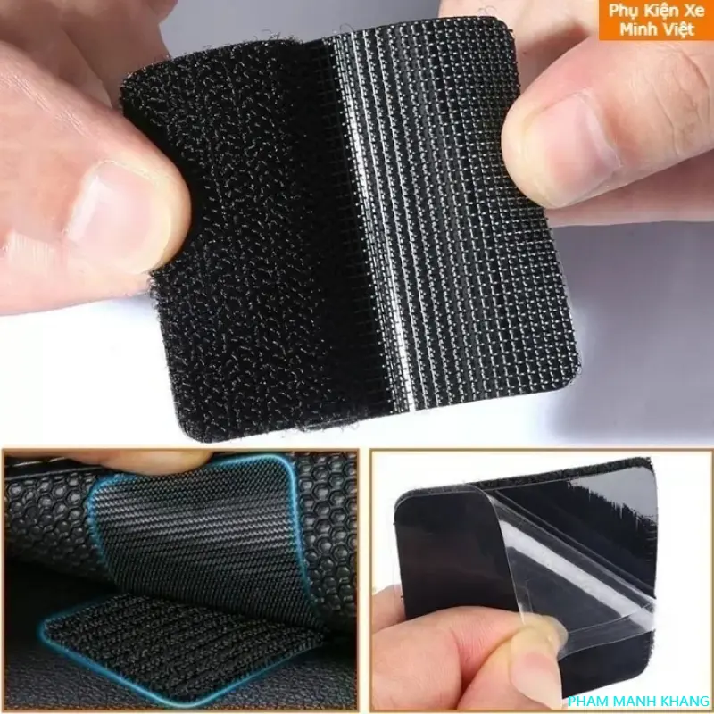 PHAM MANH KHANG Miếng Băng Gai Nhám Dính Dán Cố Định Thảm Lót Sàn Thảm Taplo Ô Tô - Thảm Sàn Nhà Ghế Sofa Đa Năng Cho Văn Phòng Nhà Cửa