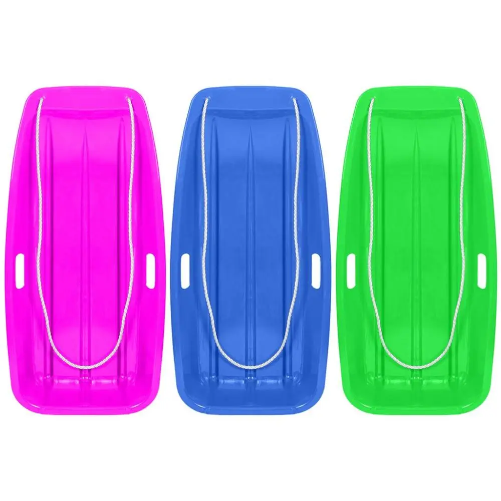 Snow Sled Heavy Duty Toboggan Sledge Winter Toy Boat Board Speeder Sleigh