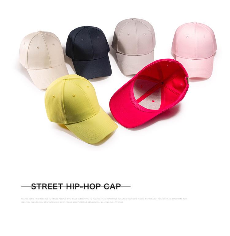Product Introduction of Four Seasons Solid Color Golf Male Baseball Cap Korean Style Sun Protection Women's Casual Cotton Trendy Baseball Cap Peaked Cap on the Spot 7