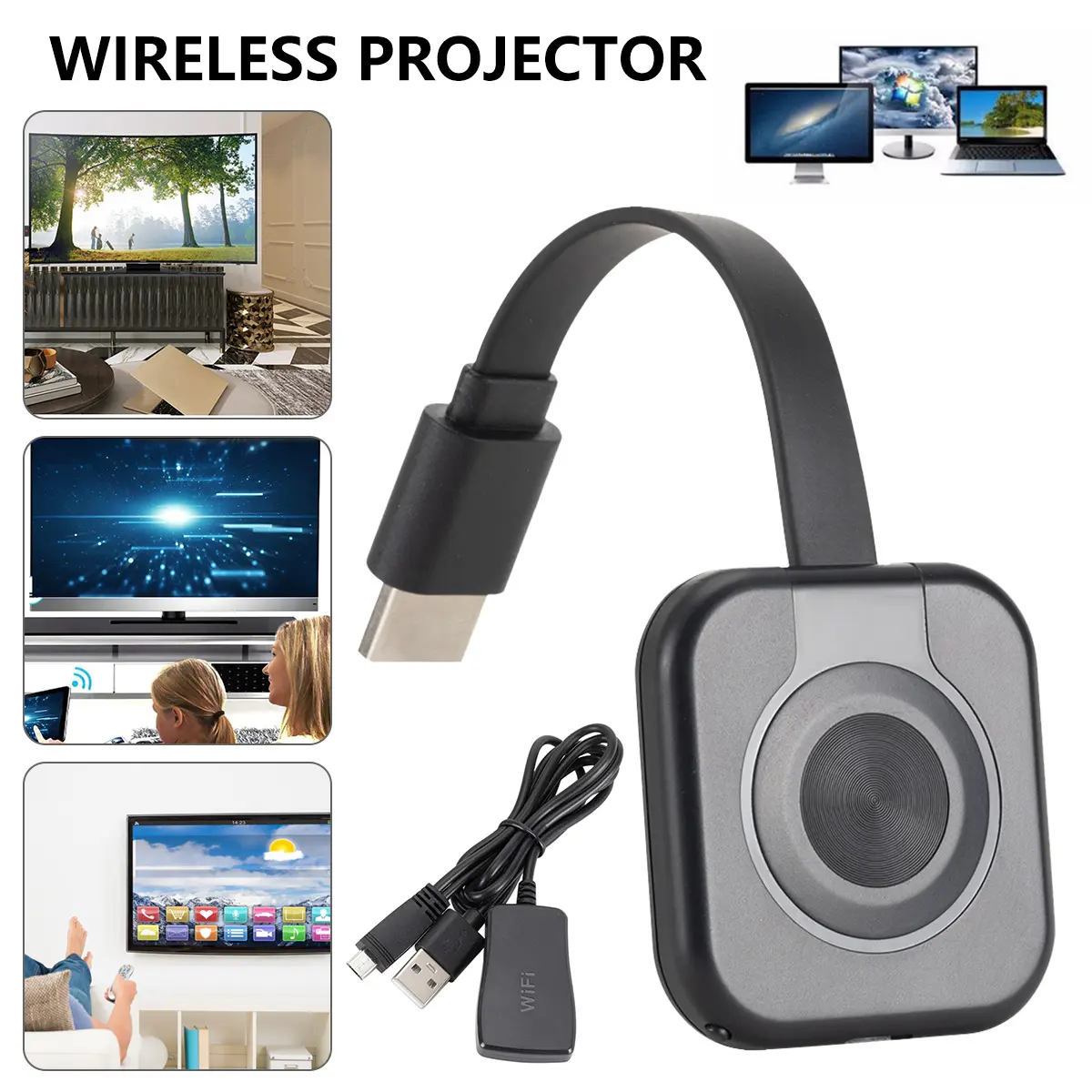 W13 Wireless TV Stick Wireless HDMI Display Adapter HDMI Screen Mirroring Display Dongle Wifi HDMI Adapter Connector for Miracast Screen Mirror TV Dongle 1pv6h