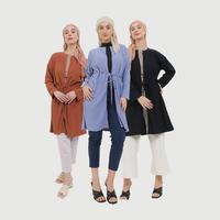 Gambar MFMW Oktaviani Outer Cardigan - Biru Muda, XL dari MFMW Shop Kota Bandung 1 Tokopedia