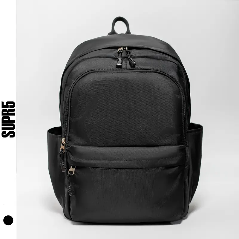 Balo Thời Trang Ulzzang Supr5 Basic Black Edition One SS1 dù chống thấm nước, Backpack Đeo Vai đi học đi chơi du lịch #2401 0