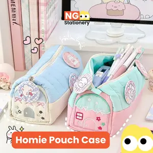 NG Stationery - House Pencil Case Home Makeup Pouch Cute Stationery Box Large Tempat Pensil Bentuk Rumah