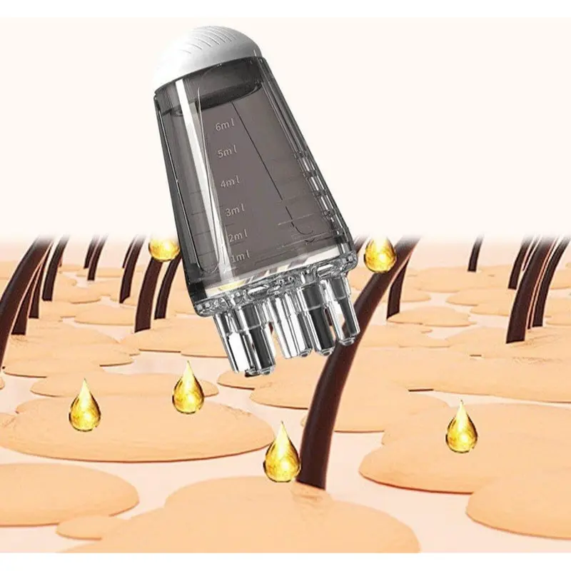 Mini Aplikator Kulit Kepala Sisir Cair Sisir Pijat Mini 4