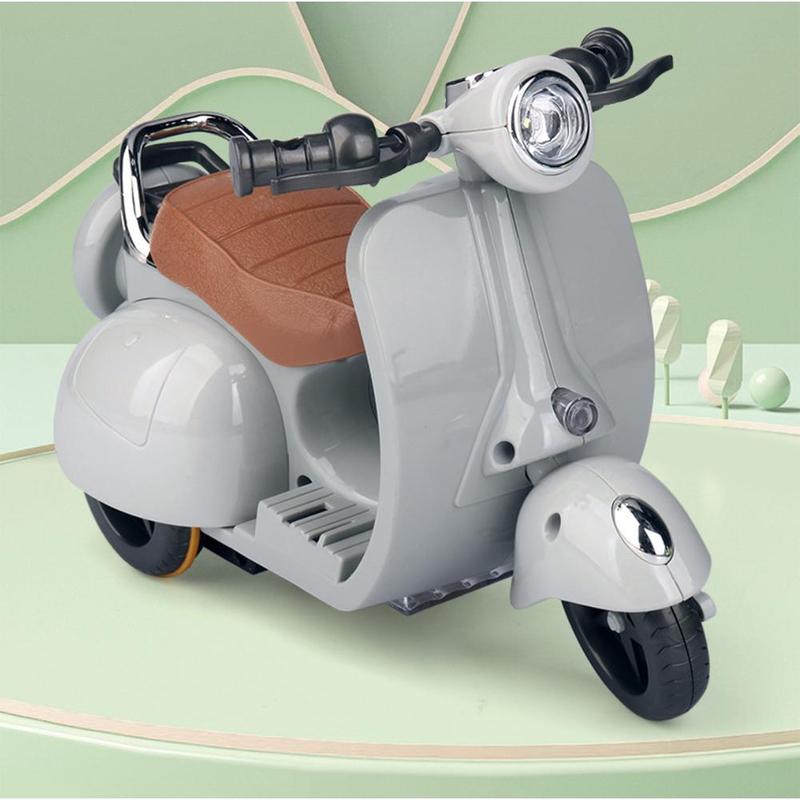 Product Introduction of [Size:4.9x7.5x3.7in]MotorcycleToy Palm-Sized Electric Bike Q6S9 rotates 360 degrees. Noise and light Cannot be ridden 26