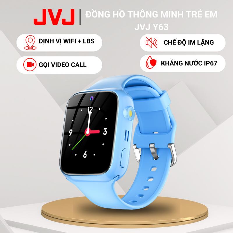 Đồng Hồ Thông Minh Định Vị Trẻ Em JVJ Y63 Lắp Sim Nghe Gọi 2 hiều ViDeo Call Chế Độ Im Lặng Kháng Nước - Bảo Hành 12 Tháng Smartwatch Watch