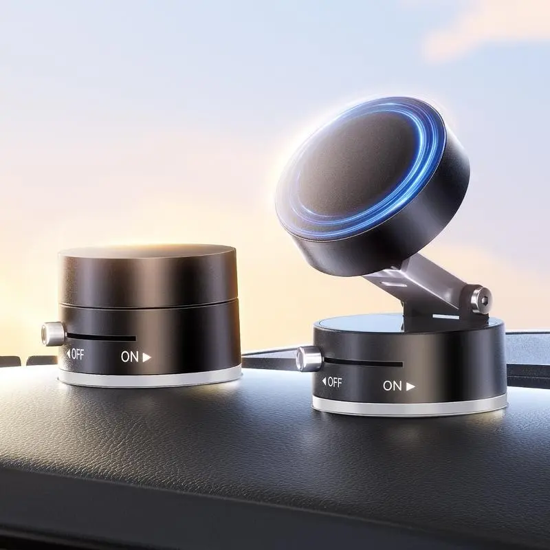 Double-sided magnetic suction cup lazy phone holder multi-function folding vacuum suction phone holder