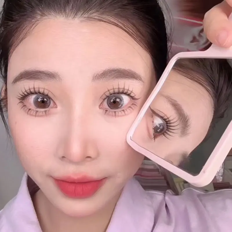Lông Mi Giả, Nữ Đồng Đội Hoa Hướng Dương, Bộ Keo Dính, Siêu Tự Nhiên, Dung Lượng Lớn, 10 Đường Nối, Lông Mi Phân Đoạn Dày, Dụng Cụ Trang Điểm 6
