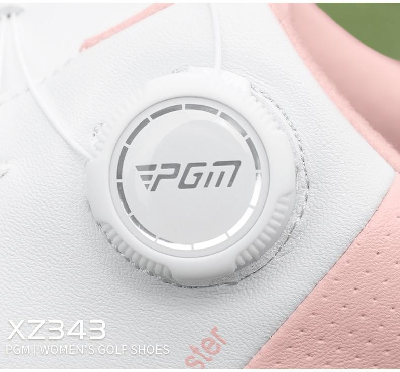 Product Introduction of [PGM] Golf Shoe Women's Waterproof Sneakers Anti-Slip Lightweight Knob Comfortable Shock-Absorbing Mid-Sole Nail-Free Shoes Xz343 21