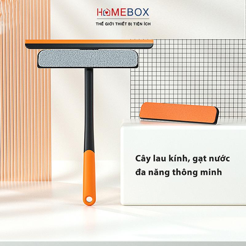 Cây gạt nước lau kính đa năng cầm tay Homebox Gạt chùi kính thông minh 3 trong 1 gạt nước xoay 360 Treo Tường Làm Sạch