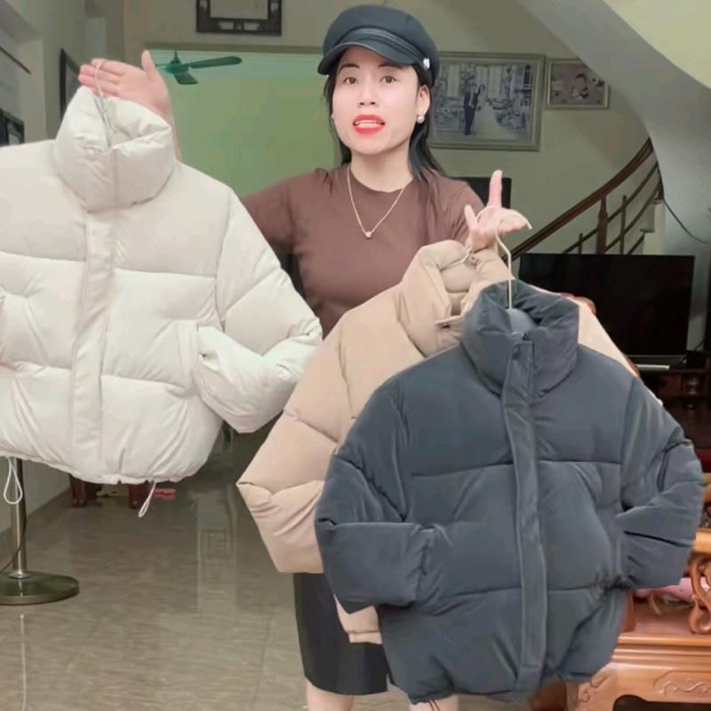 khoác nhung lì Ma 01   túi chéo 3 lớp ấm giày.  day rút dưới gấu áo nữ