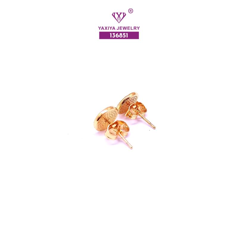 Yaxiya Anting Tusuk Wanita Model Koin Aksesoris 493 3