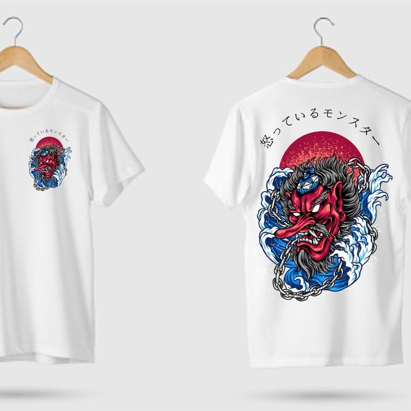 Kaos Distro Motif Jepang  Baju Jepang JP 5 Part 1 Unisek Pria Wanita Combed Digital Pendek Katun Nyaman Printing 1