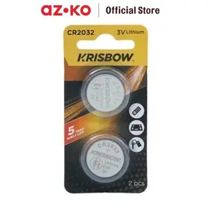 Krisbow Set 2 Pcs Baterai Timbangan Digital CR2032 C2016 CR2025