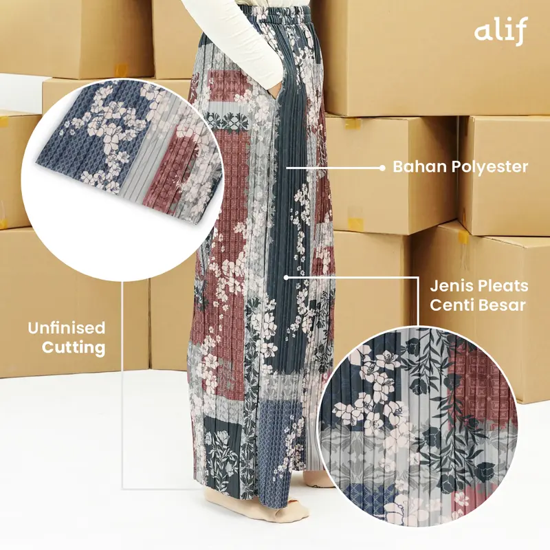 ALIF PRETTY PLEATS CELANA PLEATS MOTIF - CITY LIGHT COLLECTION 1