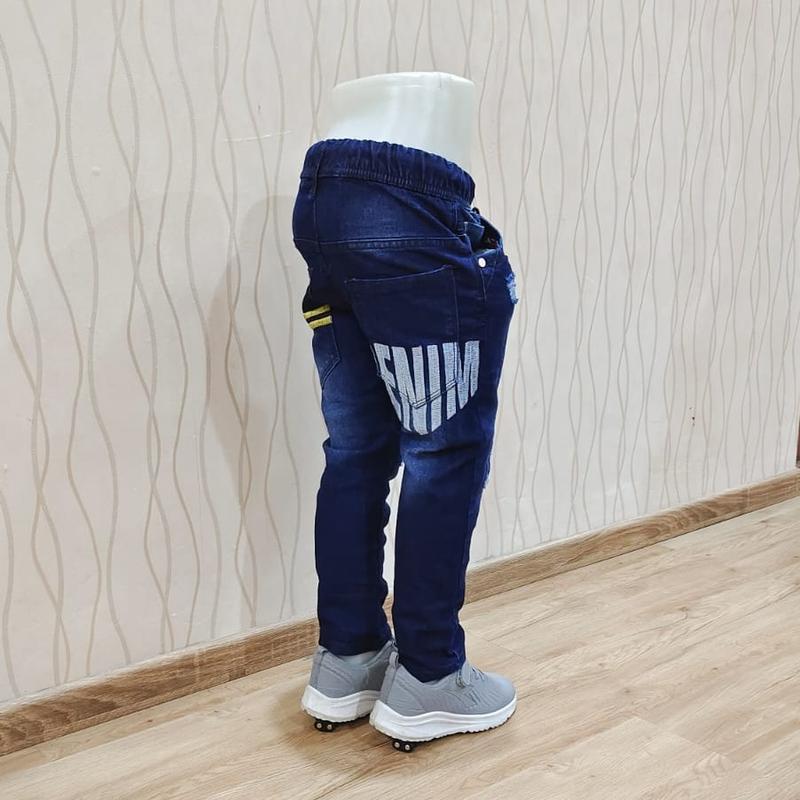 Celana Panjang Jeans STRECH Anak Laki Usia 4 - 12 Tahun Bahan Jeans Stretch / Melar Model Sobek Lutut Gaul Tidak Tembus Anak Laki-laki Keren Motif Fashion Bordir 2