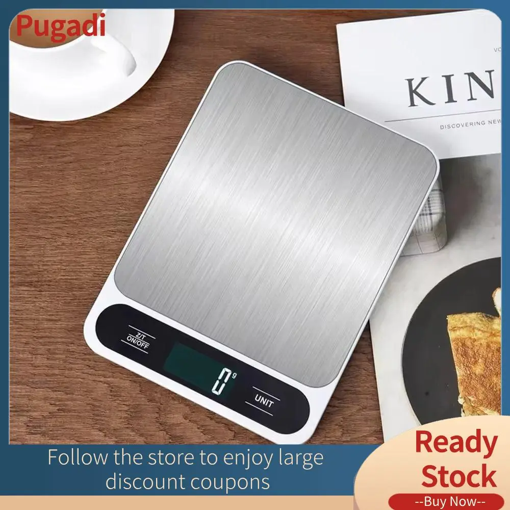 Portable 5/10kg 1g Digital Scale High Precision LCD Display Coffee Scale Professional Multi-unit Conversion Electronic Scale Kitchen Measuring