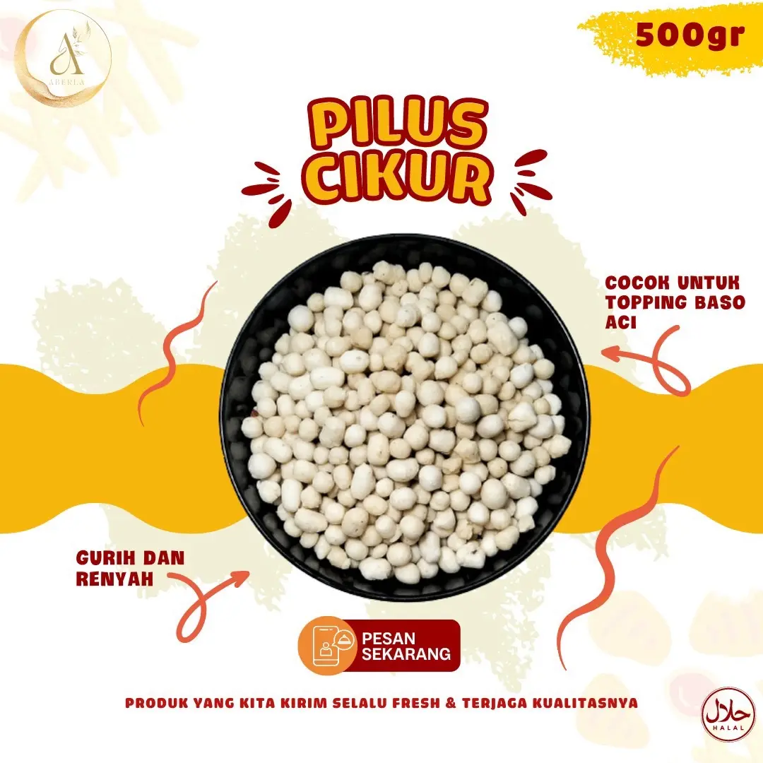 PILUS cikur kriuk topping baso aci