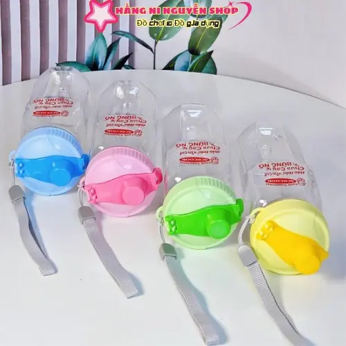Bình nước nhựa Duy Tân 500ml có nắp bật và dây xách (MÀU NGẪU NHIÊN) 2