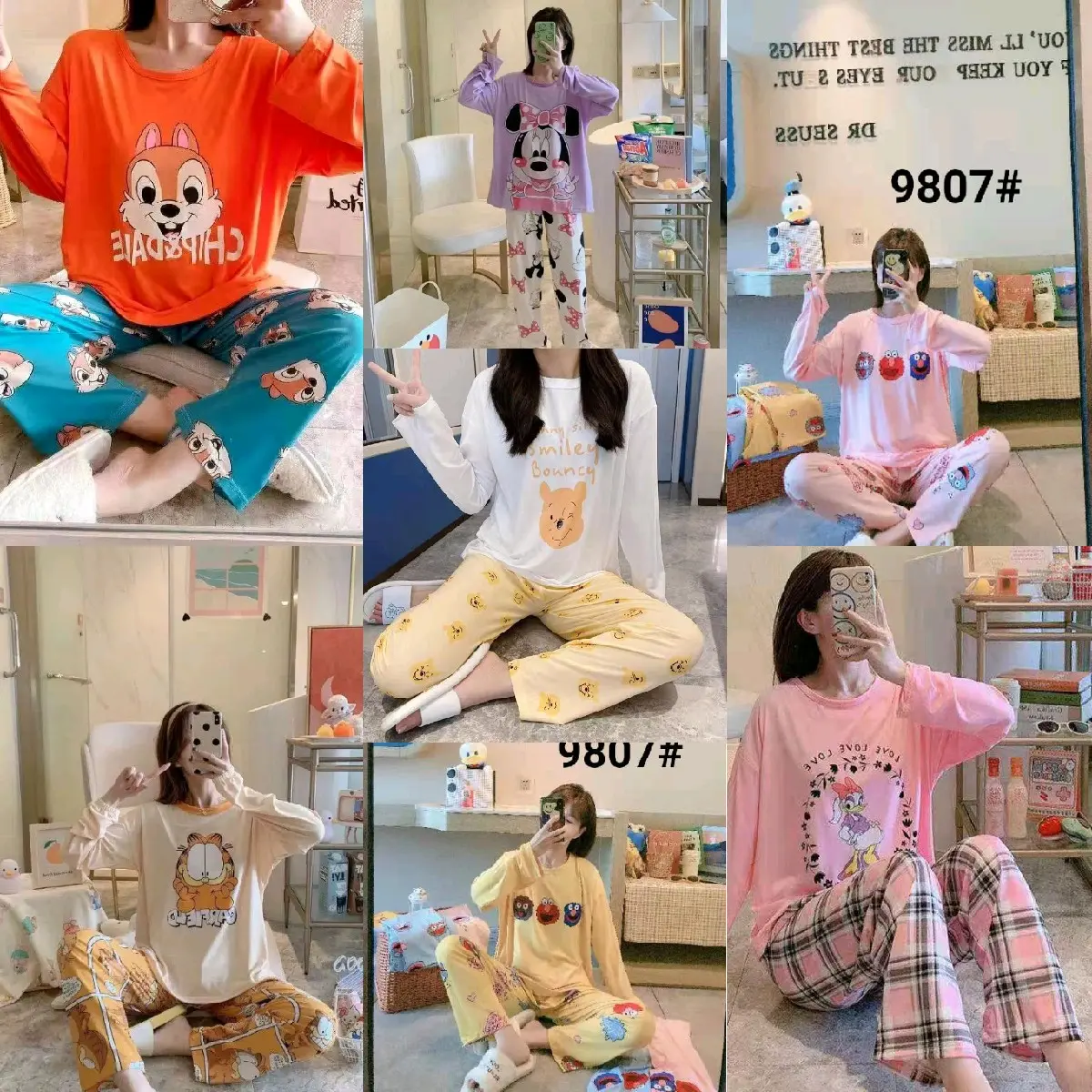 Piyama wanita murah PP Baju Celana Baju Celana