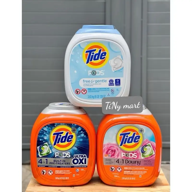 ￼Viên giặt TIDE PODS 4 trong 1 Mỹ (về đủ 3 hương ạ!)