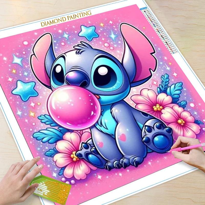 Product Introduction of Cartoon Stitch Pattern DIY Diamond Art Painting Kit, DIY 5D Diamond Art Painting Kit, Wall Art Decor for Home Bedroom 2