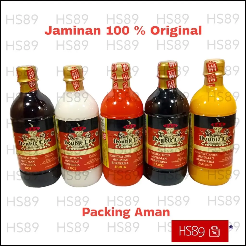 Sirup Double Lion Malaysia 495ml - Aneka Rasa Sirup Double Lion Malaysia