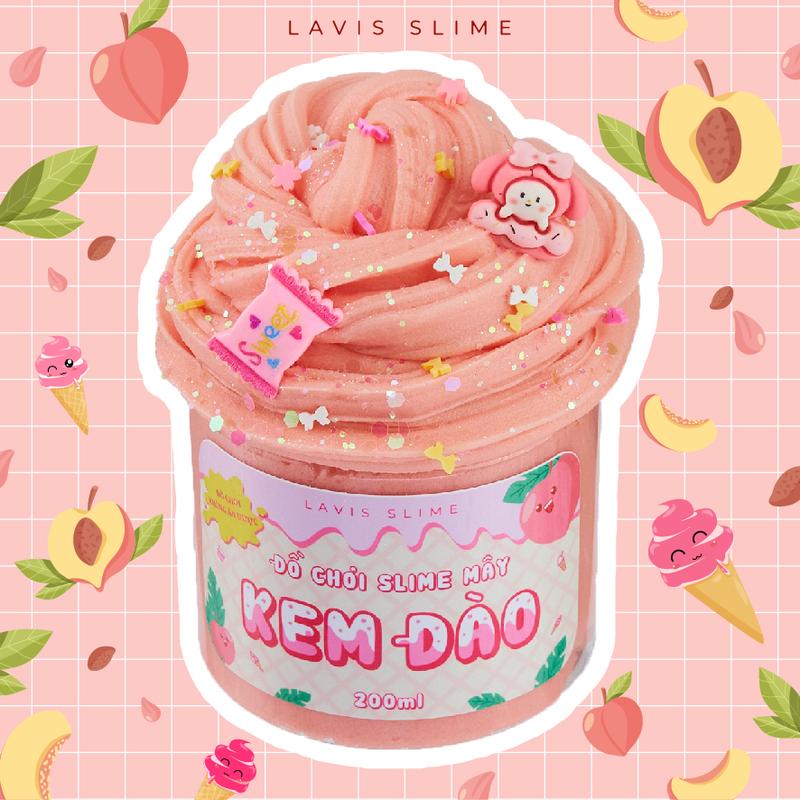  Peach Ice Cream  Slime Mây Kem Đào  - BST Ice Cream. Đã Được Chứng Nhận Hợp Quy An Toàn Cho Trẻ Em 