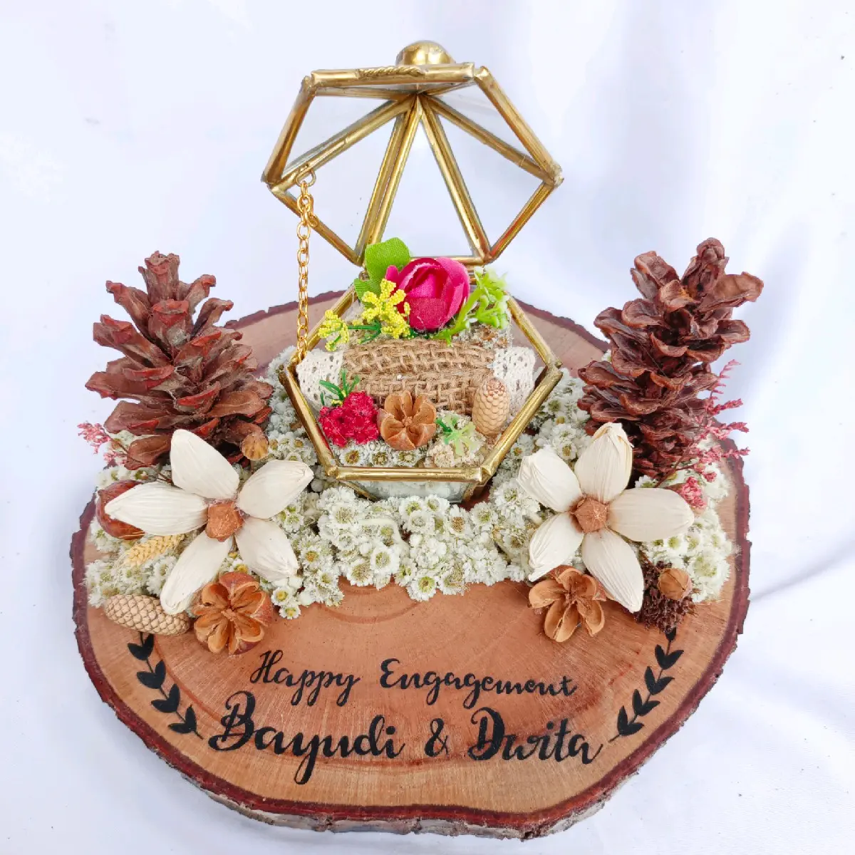 RINGBOX TERARIUM RUSTIC TEMPAT PERHIASAN TUNANGAN WEDDING