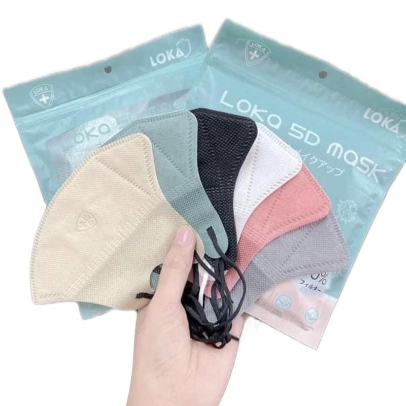 100 cái khẩu trang 5D LoKa 3 lớp mỏng nhẹ nha dưới 55 kg Nam Women Phụ Kiện Voi Accessories Khuyên Tai