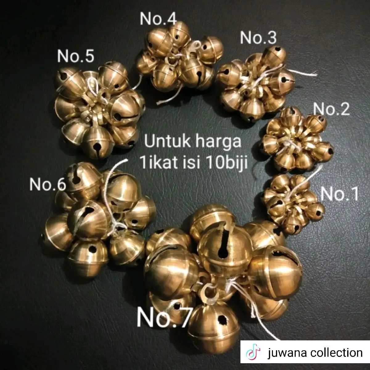 klinting mini. klinting gawok. krincingan isi 10biji
