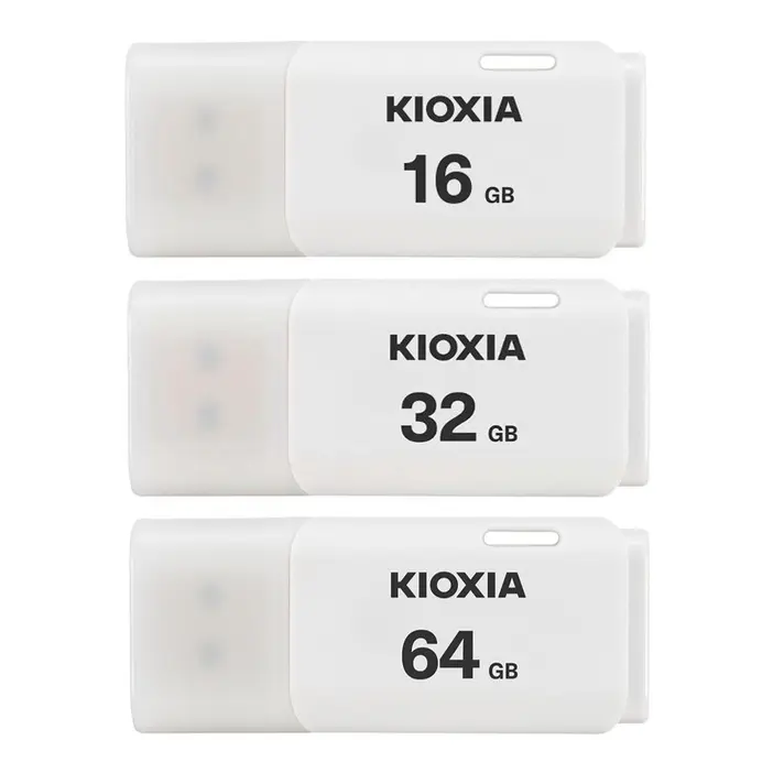 Flashdisk Kioxia 16GB 32GB 64GB USB 2.0 U202 - Putih / Biru 2