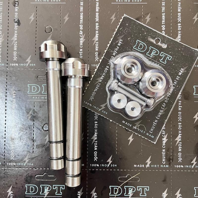 Combo cốt đóng ghi đông inox và gù gắn cho các dòng xe Wave Dream, Future Phụ Tùng Phụ Kiện