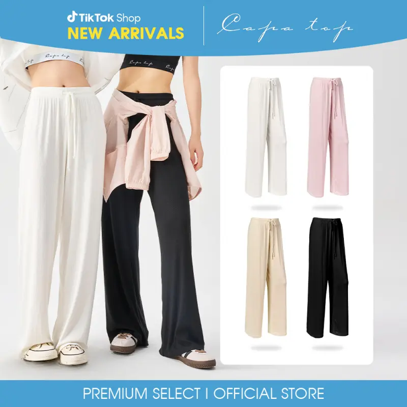 Women's Leggings Drawstring Pajama Pants Wide Leg Casual Lounge Pants Comfy Sleepwear Yoga Pants