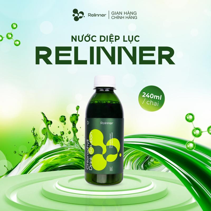 [AFF] Nước uống bổ sung Relinner Diệp Lục, Relinner Chlorophyll Drink Solution 240ml