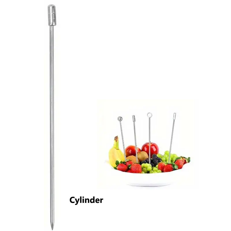 Tusuk Buah Cocktail Garnish Pin Stainless isi 10 2