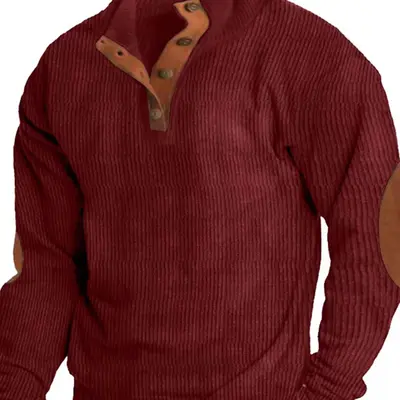 Zara Italy Men's 2024 maroon sweater. Thick for comfort and warmth