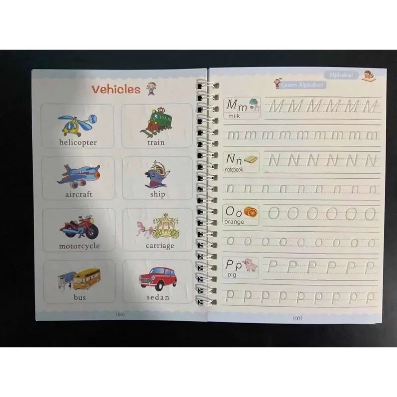 1 SET ISI 4 SANK MAGIC PRACTICE BOOK Belajar Menulis Angka Dan Huruf Anak Balita PAUD TK Buku Pen Pulpen 3