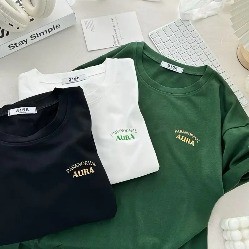 Áo Thun Tay Lỡ 3158 Cotton Khô Form Rộng Nam Nữ Unisex Aura