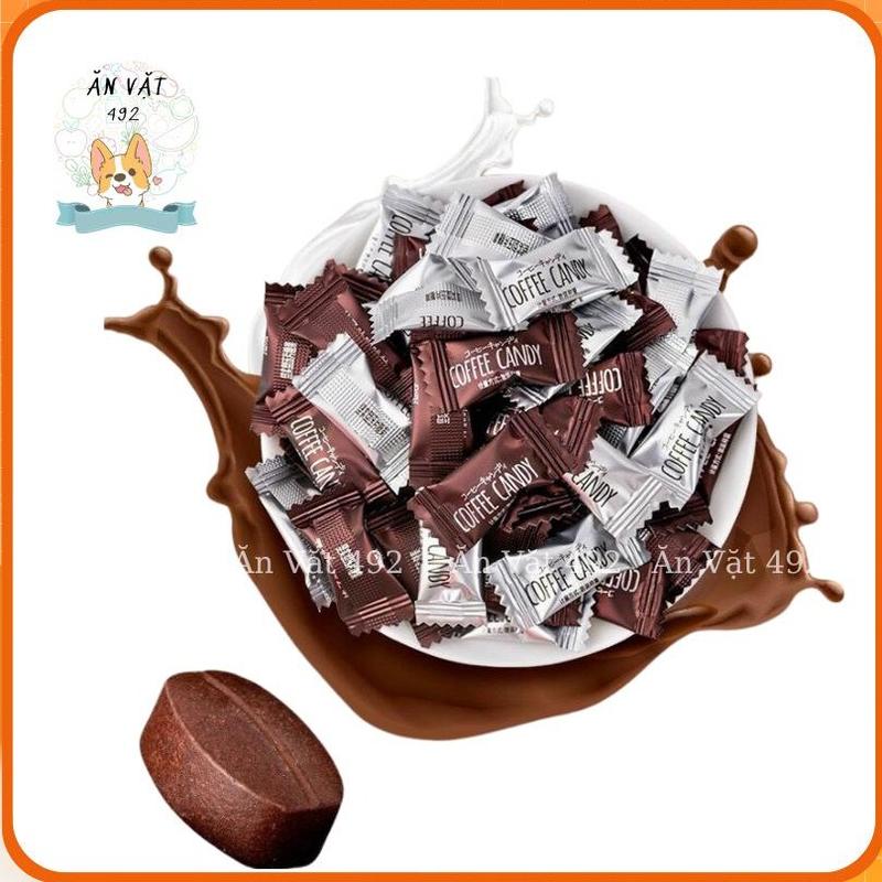 (Sỉ) Kẹo Coffee Candy Viên Nén Không Đường 500gr, 1kg