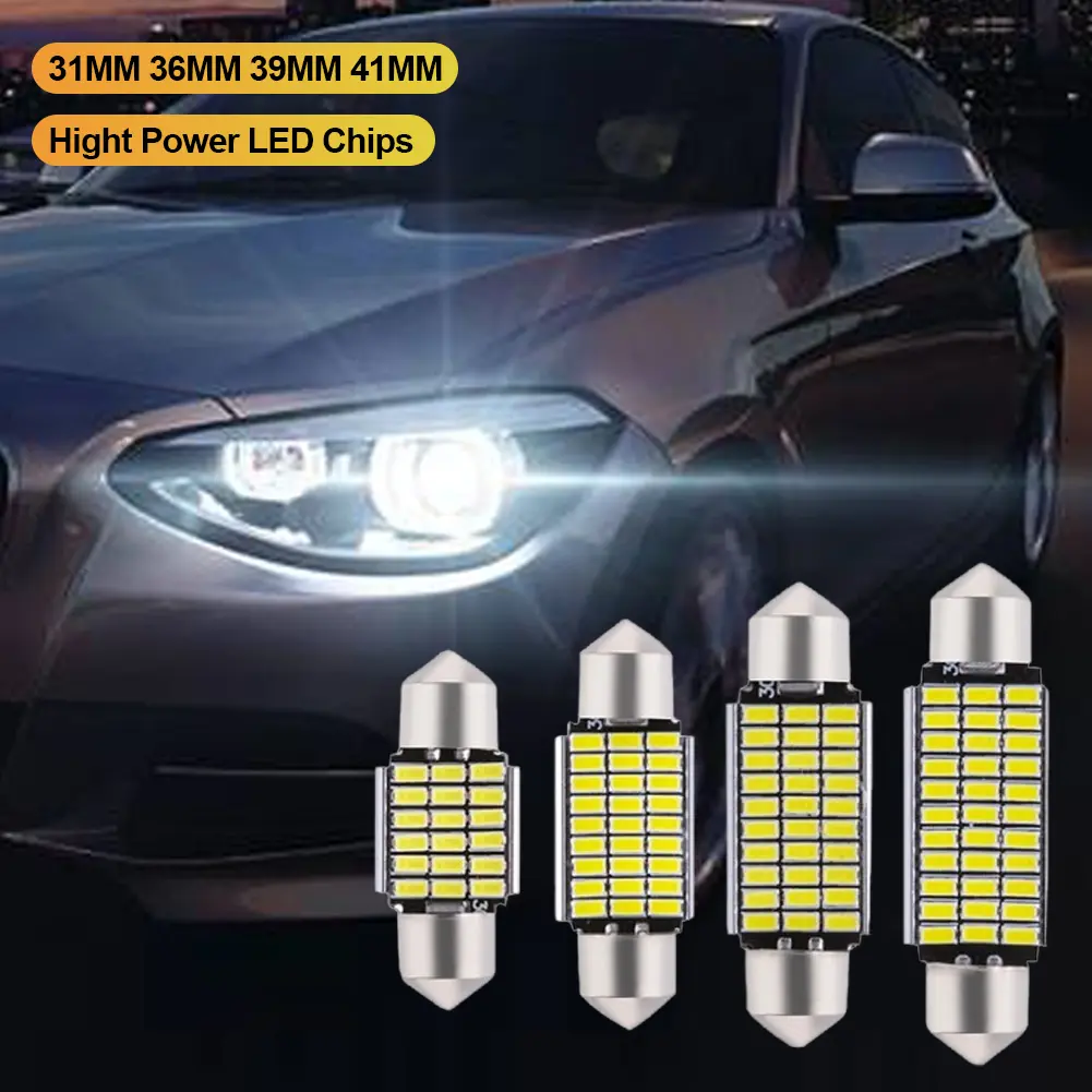 C5W LED Bulbs Canbus Super Bright LED Bulb C5W C10W Car License Light Auto Interior Reading Dome Lamp 31mm 36mm 39mm 41mm #474653