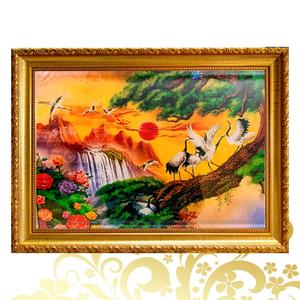 กรอบรูป ฝูงนกกระเรียน เรียกทรัพย์ มียศถาบรรดาศักดิ์เหนือผู้คนทั้งปวง