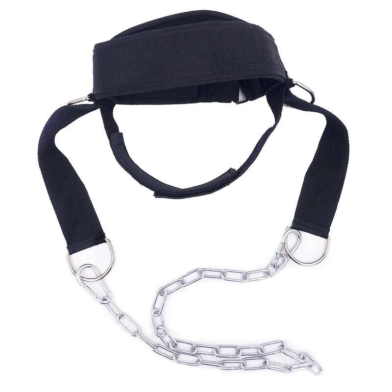 Product Introduction of Lifting Strap with Chain Adjustable Head Harness Neck Trainer for Home Gym Weightlifting Bodybuilding Barbell Workout 1