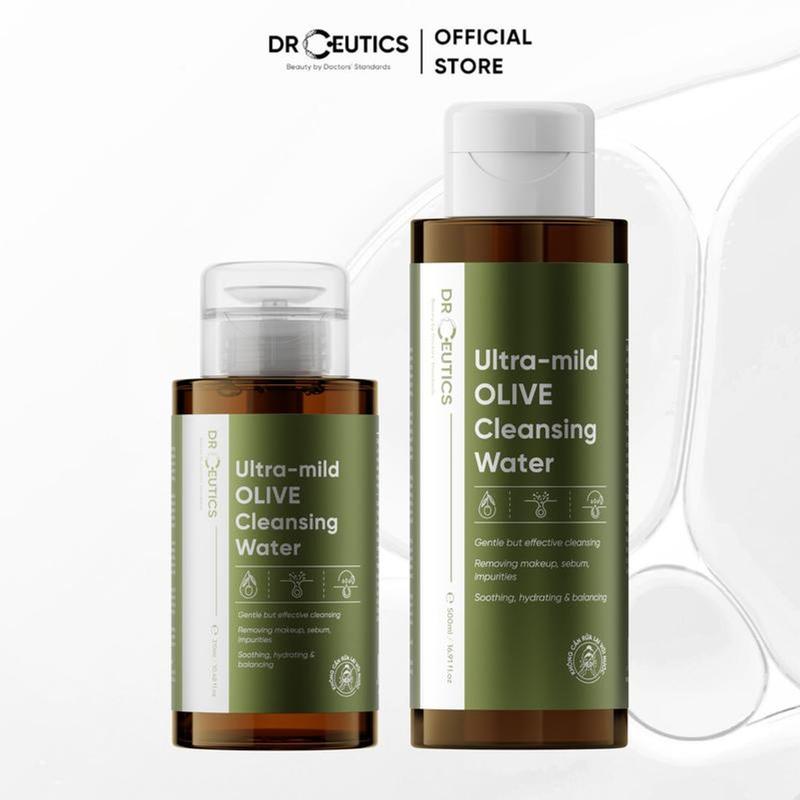  DRCEUTICS Nước Tẩy Trang Ultra-mild OLIVE Cleansing Water Cho Mọi Loại Da Da Nhạy Cảm  310ml và 500ml  Mỹ Phẩm Trang Điểm 