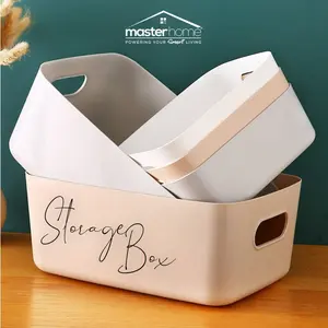 MASTERHOME KOTAK PENYIMPANAN SERBAGUNA 3 UKURAN | KERANJANG PENYIMPANAN | BIN ORGANIZER MULTIFUNGSI | STORAGE BOX ORGANIZER