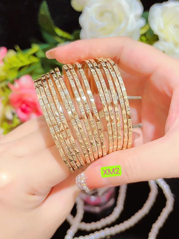 LanTrinh_ Ximen nhuyễn 2,5ly XM2 bộ vòng tay 7 chiếcmàu miền tây cấp sang trọng từ hội không xi không phai trắng - Phụ Kiện